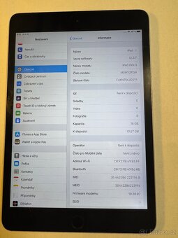 Apple iPad mini 3 16gb s kabelem verze iOs 12.5.7 Cena 179 - 4