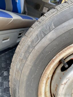 Prodám zátezové pneu 185/14C s disky na Fiat Ducato 5x113 - 4