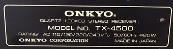 ROBUSNÍ RECEIVER ONKYO TX-4500 (ROK 1975) VINTAGE - 4