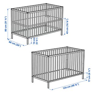 Dětská postýlka IKEA SNIGLAR - 4