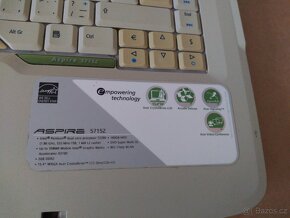 Prodám kompletní notebooke Acer Aspire 57152 - Bez Hdd. - 4