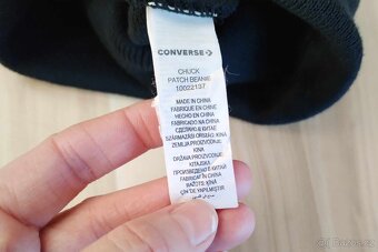 Černá unisex zimní čepice kulich Converse Chuck - 4