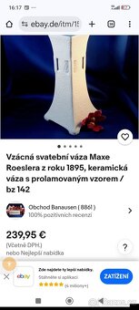 Váza ,MARK ROESLER RODACH. - 4
