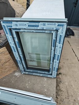 Nová plastová okna grafit 2 ks - 4