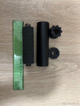 Kovový tlumič Specter 152 x 35mm - černý airsoft (sleva) - 4