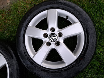 alu kola VW Golf Mugello 16" 5x112 + pneu 205/55 R16 - 4