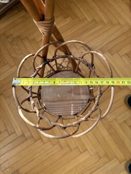 Proutěný stojan na 3 květiny (výška 96 cm) - 4