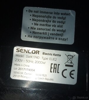 Rychlovarná konvice Sencor - 4