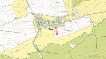 Pozemek, bydlení, prodej, Těně, Rokycany - 4