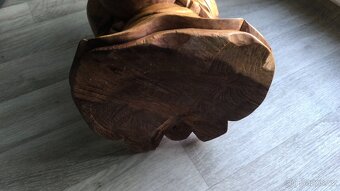 Budha - ručně vyřezávaná soška z exotického dřeva - 4