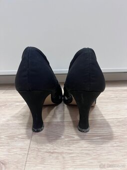 Černé lodičky 38 plesové síťovina - 4