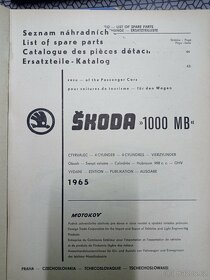 Škoda 1000 MB,100,1203,120- katalogy náhradních dílů - 4