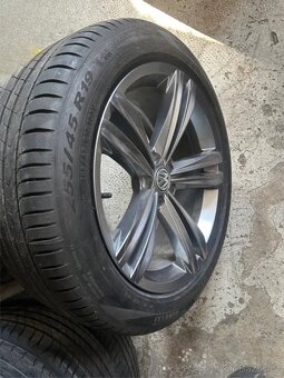 Tiguan II 5N 19” letní alu kola, nové pneu, originál - 4