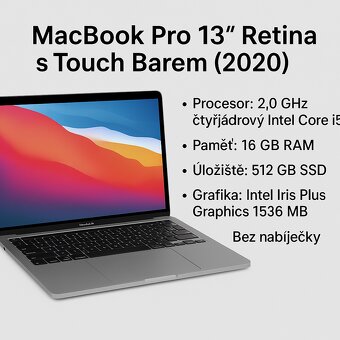 MacBook Pro 13" 2020 512GB / 2 GHz i5 / 16GB / Touch Bar - 4