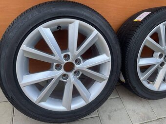 Skoda FABIA disky silber 7jxR16 ET46 215 45 R16 letné - 4
