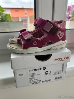 Dětské dívčí sandálky Ricosta velikost 25, krásný stav - 4