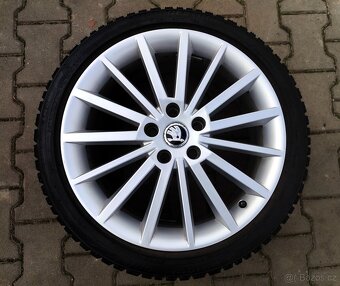 Alu kola originál Škoda Octavia III, RS 5x112 R18 Turini - 4