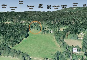 Prodej pozemků 4029 m2 v k.ú. Hojsova Stráž - 4