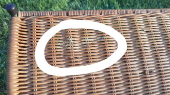 Retro ratanový stojan - 4