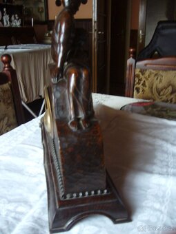 DŘEVĚNÉ STAROŽITNÉ STOLNÍ HODINY - 4