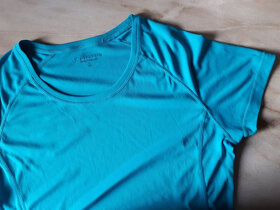 Nové dámské tyrkysové fitness funkční tričko - vel. L - 4