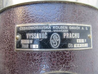 Nabízím historický vysavač prachu Kolben Daněk Praha Vysočan - 4