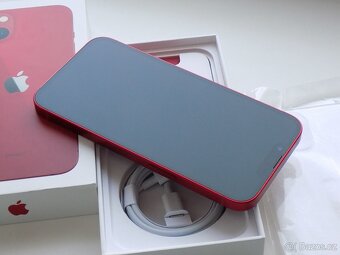 APPLE iPhone 13 256GB Red - ZÁRUKA 12 MĚSÍCŮ - 100% BATERIE - 4