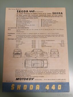 Škoda 440 Spartak - dobový prospekt v němčině - 4