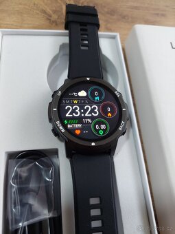 Chytré hodinky S52 – 1,39" volání, IP68, v češtině / černé - 4