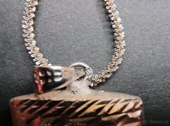 Stříbrný (925) řetízek s přívěskem Nefertiti - 4