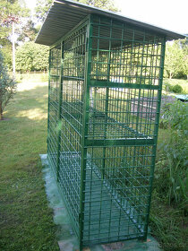 Ocelová klec na dřevo, sklad PB lahví - 4