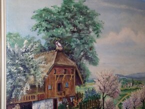 Obraz 61 × 51 , olejomalba / na kartonu - 4