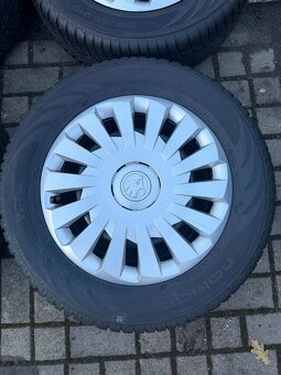 ORIGINÁL disky Škoda, Volkswagen R16, 5x112 - ZIMNÍ PNEU - 4