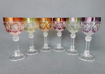 Luxusní sada křišťálových broušených sklenic od Hofbauer - 4