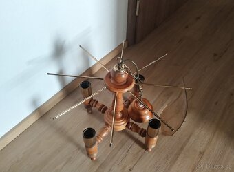 Starý retro lustr ZADARMO (bez skla) - 4