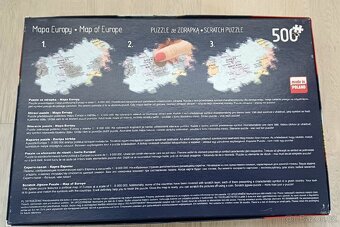 Stírací puzzle 500 
Mapa Evropy 68x48cm - 4