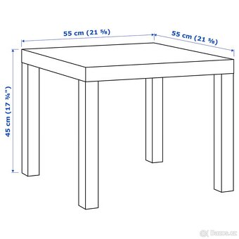 Odkládací stolek Ikea Lack černý - 4
