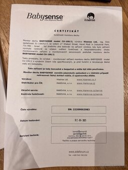 Monitoring dechu Babysense 2 pro - 4