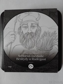 Sada 5 ks stříbrných medailí Strážci českých hor. - 4