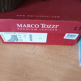 Kožená kotníková obuv dámská 38,Marco Tozzi - 4