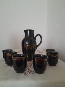 Porcelánové a skleněné sety, mísy, etažér - 4