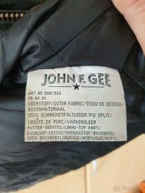 Kožená bunda John F . Gee - 4