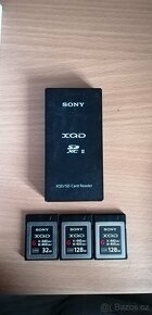 Sony XQD G – 128/128/32Gb  a čtečka Sony XQD/SD - 4
