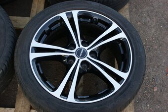 Borbet dvoubarevna R17 VW Seat Skoda Audi 5x112 letni pneu - 4
