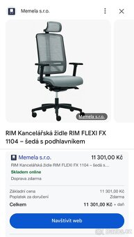 kancelářská židle Rim Flexi - 2 ks - 4