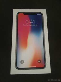 Krabička Apple iPhone X, originál, CZ, top stav - 4