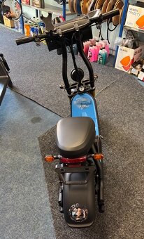Elektrická koloběžka styl Harley 1350W pneu 14" sedlo COC - 4