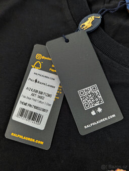 Pánské černé tričko Polo Bear by Ralph Lauren vel. M - 4