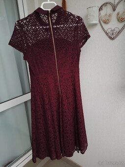 Krásné krajkové šaty s límečkem Dorothy Perkins vel. 40 - 4