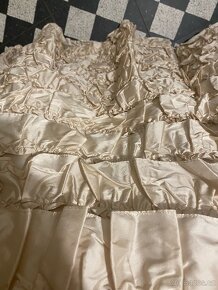 Nové společenské slavnostní svatební hedvábné luxusní šaty - 4